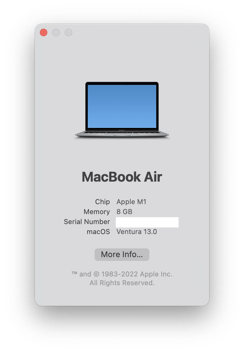 Install macOS 13 Ventura